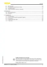 Preview for 3 page of Vega MINITRAC 31 Operating Instructions Manual