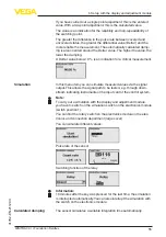 Предварительный просмотр 55 страницы Vega MINITRAC 31 Operating Instructions Manual