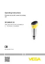 Vega VEGABAR 38 Operating Instructions Manual предпросмотр