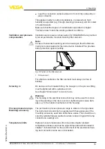 Предварительный просмотр 15 страницы Vega VEGABAR 38 Operating Instructions Manual