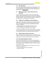 Preview for 6 page of Vega VEGABAR 54 Operating Instructions Manual