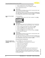 Preview for 36 page of Vega VEGABAR 66 Operating Instructions Manual