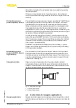 Preview for 17 page of Vega VEGABAR 82 Operating Instructions Manual