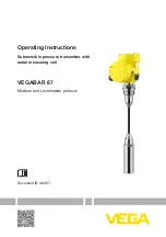 Предварительный просмотр 1 страницы Vega VEGABAR 87 Operating Instructions Manual