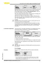 Предварительный просмотр 31 страницы Vega VEGABAR 87 Operating Instructions Manual