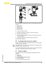 Предварительный просмотр 47 страницы Vega VEGABAR 87 Operating Instructions Manual