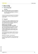 Preview for 21 page of Vega VEGABAR S 14 Operating Instructions Manual