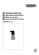 Vega VEGABAR S 16 Operating Instructions Manual предпросмотр