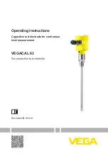 Vega VEGACAL 63 Operating Instructions Manual preview