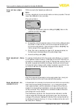 Предварительный просмотр 28 страницы Vega VEGACAL 64 Operating Instructions Manual