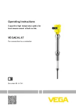 Preview for 1 page of Vega VEGACAL 67 Operating Instructions Manual