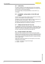 Preview for 6 page of Vega VEGACAP 64 Operating Instructions Manual