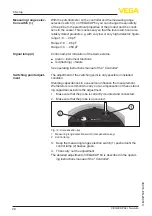 Preview for 20 page of Vega VEGACAP 64 Operating Instructions Manual