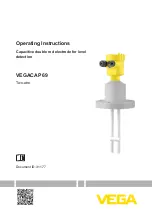 Vega VEGACAP 69 Operating Instructions Manual preview