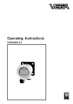 Vega VEGADIS 61 Operating Instructions Manual предпросмотр