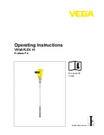 Vega VEGAFLEX 61 Operating Instructions Manual preview