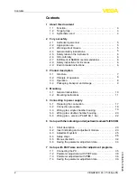 Preview for 2 page of Vega VEGAFLEX 61 Operating Instructions Manual