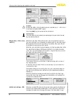 Preview for 52 page of Vega VEGAFLEX 86 Operating Instructions Manual