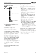 Предварительный просмотр 35 страницы Vega VEGALOG 571 Operating Instructions Manual