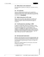 Preview for 6 page of Vega VEGAMET 391 Operating Instructions Manual