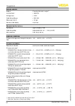 Preview for 42 page of Vega VEGAMIP R62 Operating Instructions Manual