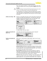 Предварительный просмотр 52 страницы Vega vegaplus sr 68 Operating Instructions Manual