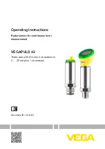 Preview for 1 page of Vega VEGAPULS 42 Operating Instructions Manual