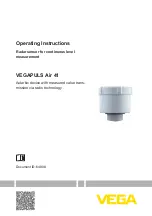 Предварительный просмотр 1 страницы Vega VEGAPULS Air 41 Operating Instructions Manual