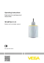 Предварительный просмотр 1 страницы Vega VEGAPULS C 23 Operating Instructions Manual