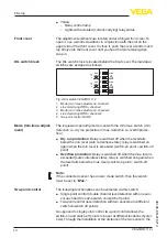 Preview for 14 page of Vega VEGATOR 112 Operating Instructions Manual