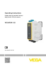 Vega VEGATOR 122 Operating Instructions Manual предпросмотр