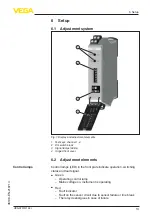 Preview for 13 page of Vega VEGATOR 122 Operating Instructions Manual