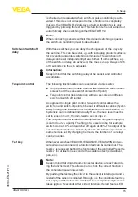 Preview for 15 page of Vega VEGATOR 122 Operating Instructions Manual