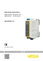 Предварительный просмотр 1 страницы Vega VEGATOR 141 Operating Instructions Manual