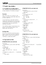 Preview for 4 page of Vega VEGATOR 256C Operating	 Instruction