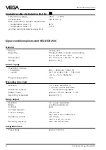 Preview for 8 page of Vega VEGATOR 256C Operating	 Instruction