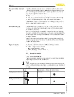 Preview for 20 page of Vega VEGAVIB 63 Operating Instructions Manual