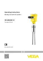 Vega VEGAWAVE 61 Operating Instructions Manual preview