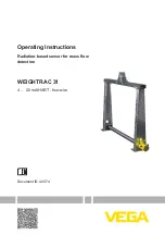 Vega WEIGHTRAC 31 Operating Instructions Manual preview