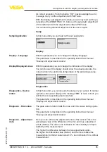 Предварительный просмотр 35 страницы Vega WEIGHTRAC 31 Operating Instructions Manual