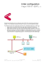 VegaStream Vega 100 E1 Manual preview