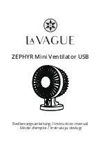 VEHNS GROUP LA VAGUE ZEPHYR Instruction Manual preview