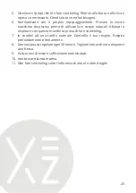 Preview for 25 page of VEHNS GROUP YEAZOCEAN VIEW User Manual