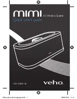 Veho mimi X-3 Quick Start Manual предпросмотр