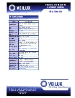 Предварительный просмотр 2 страницы Veilux VP-ATDNC27X Specifications