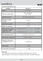 Preview for 41 page of veito Blue S Installation And Operating Instructions Manual