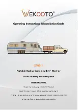VEKOOTO SW5-1 Operating	Instructions And Installation Manual preview