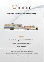 Preview for 1 page of VEKOOTO SW7-1 Operating	Instructions And Installation Manual