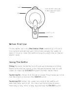 Предварительный просмотр 4 страницы Vektra Vacuum Electric Kettle Instruction Manual