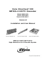 Предварительный просмотр 1 страницы Vela 2000-0600 Installation And User Manual